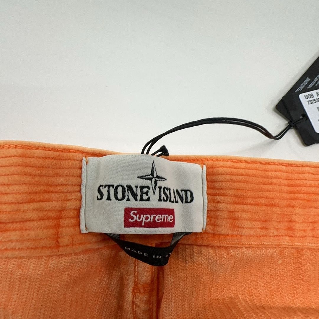 Stone Island × Supreme Supreme x Stone Island Orange Corduroy Pants Size 32 Size US 32 / EU 48 - 4 Thumbnail
