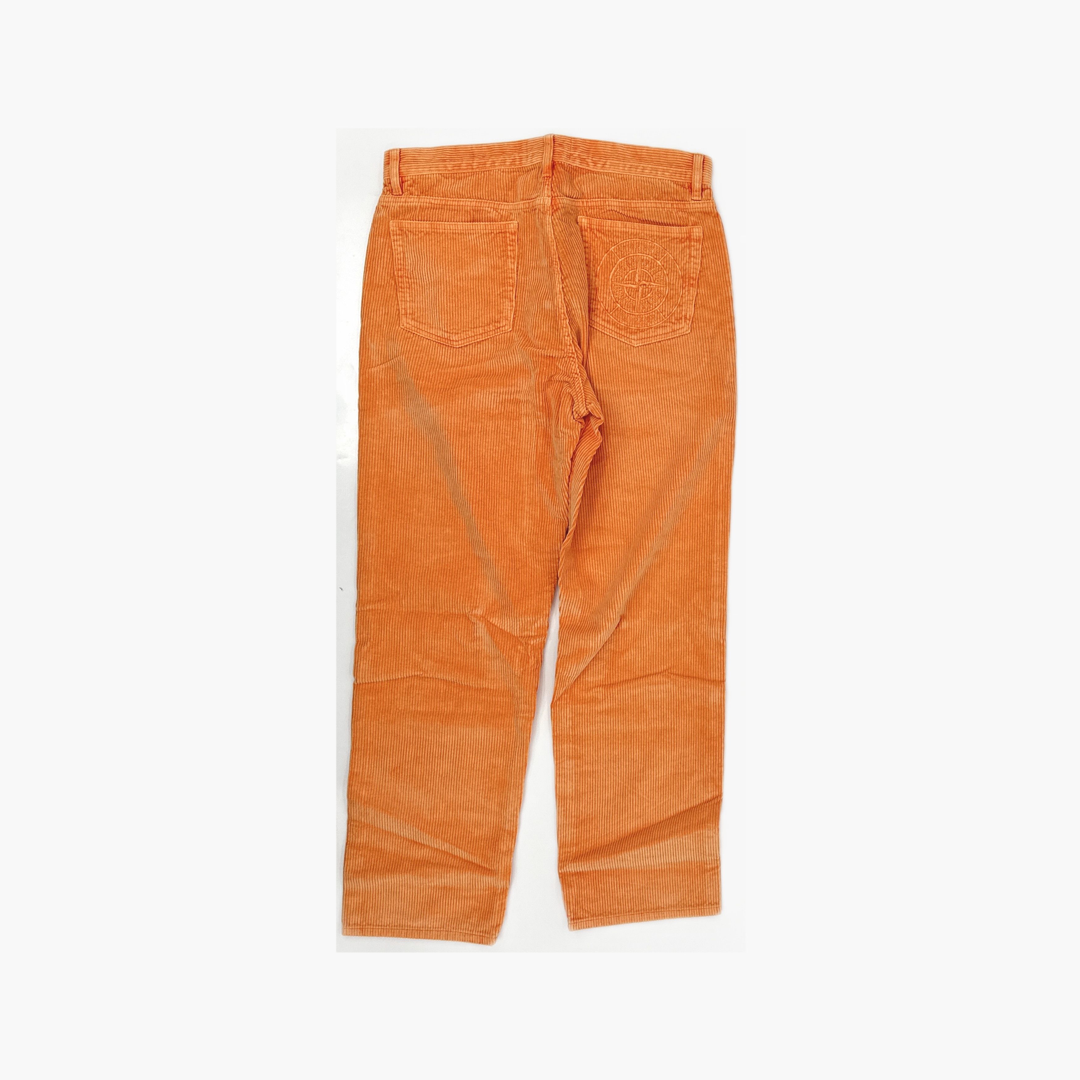 Stone Island × Supreme Supreme x Stone Island Orange Corduroy Pants Size 32 Size US 32 / EU 48 - 3 Thumbnail
