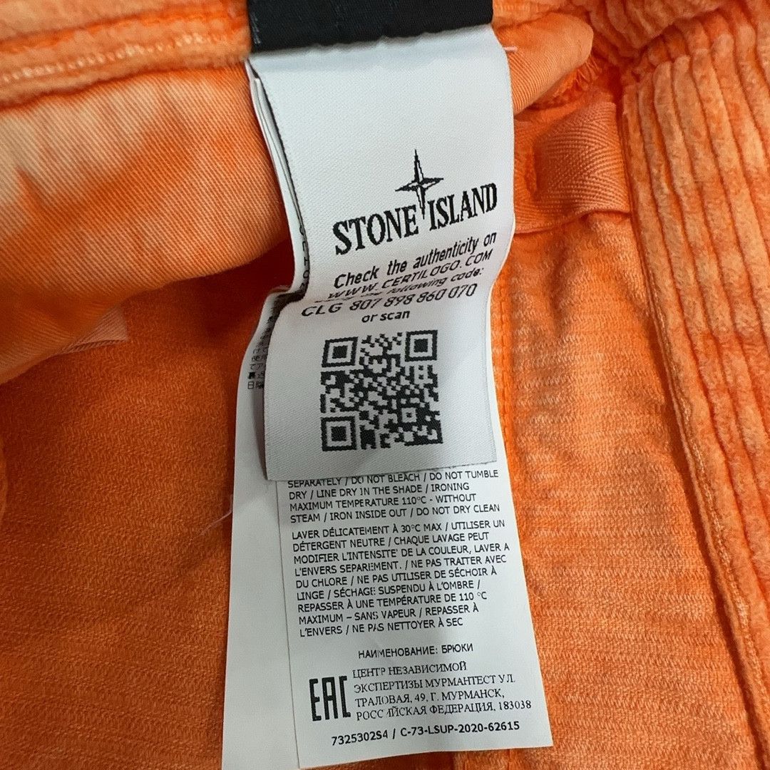 Stone Island × Supreme Supreme x Stone Island Orange Corduroy Pants Size 32 Size US 32 / EU 48 - 6 Thumbnail