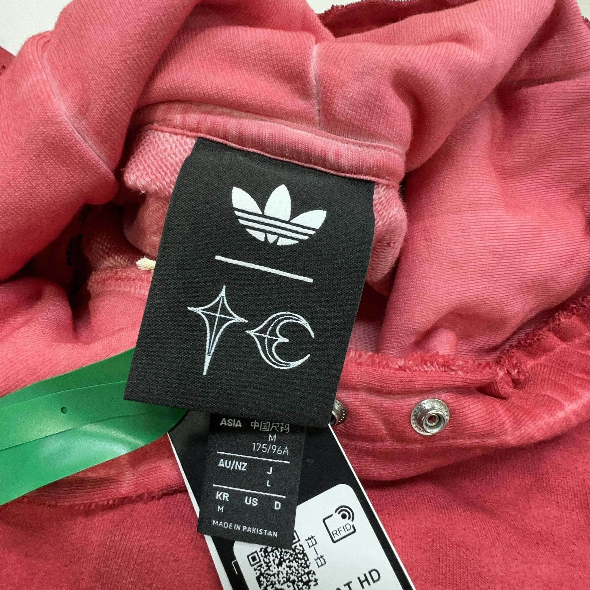 Adidas adidas x Thug Club Washed Red Sweat Hoodie US M Size US M / EU 48-50 / 2 - 5 Thumbnail