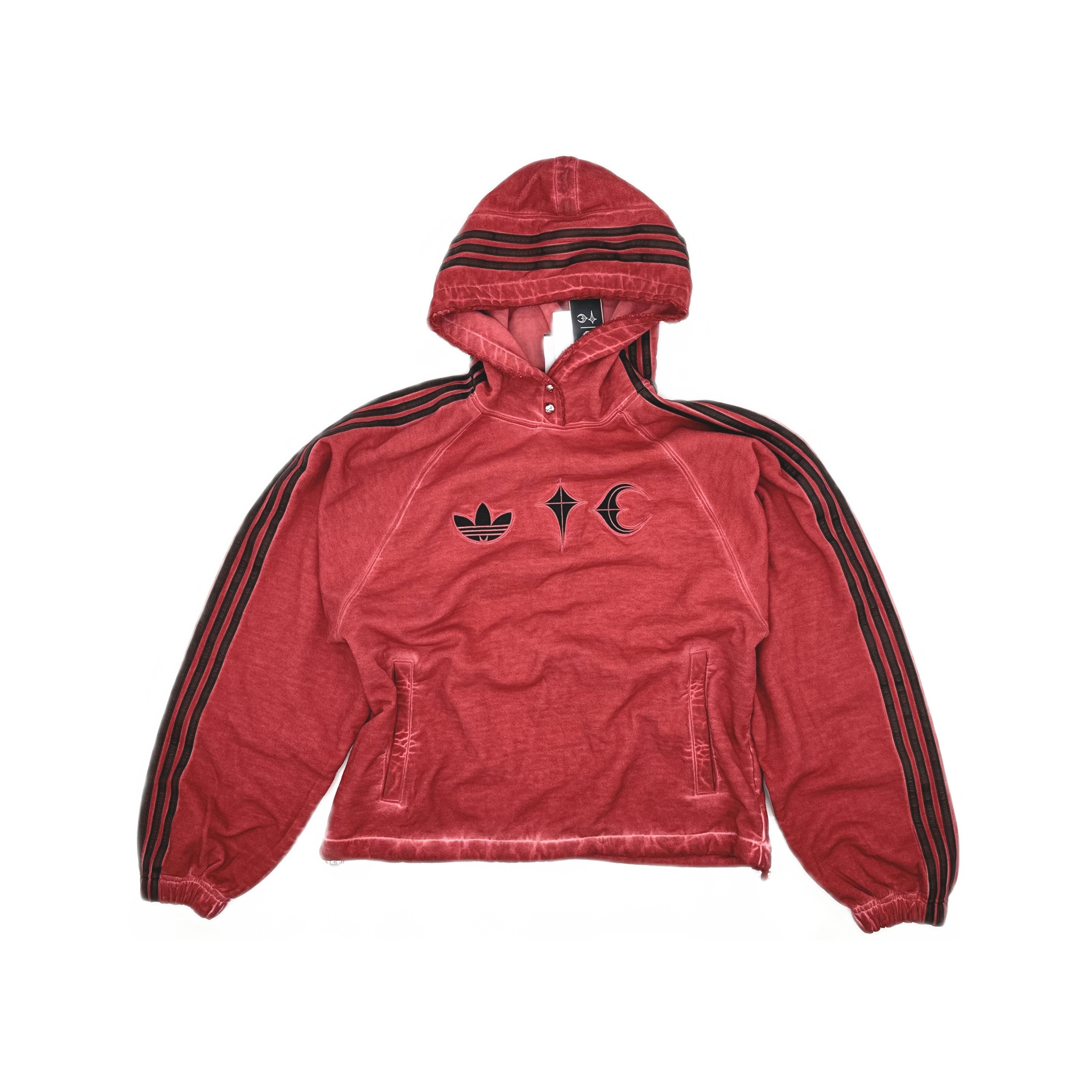Adidas adidas x Thug Club Washed Red Sweat Hoodie US M Size US M / EU 48-50 / 2 - 2 Thumbnail
