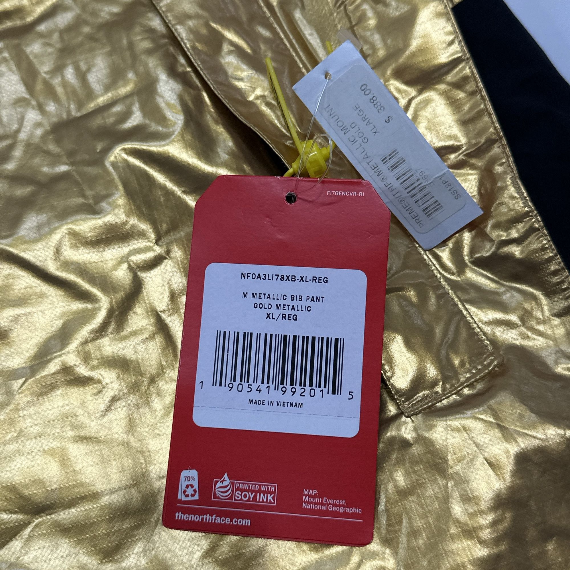 Supreme Supreme x The North Face Metallic Bib Pants XL Size US 36 / EU 52 - 4 Thumbnail