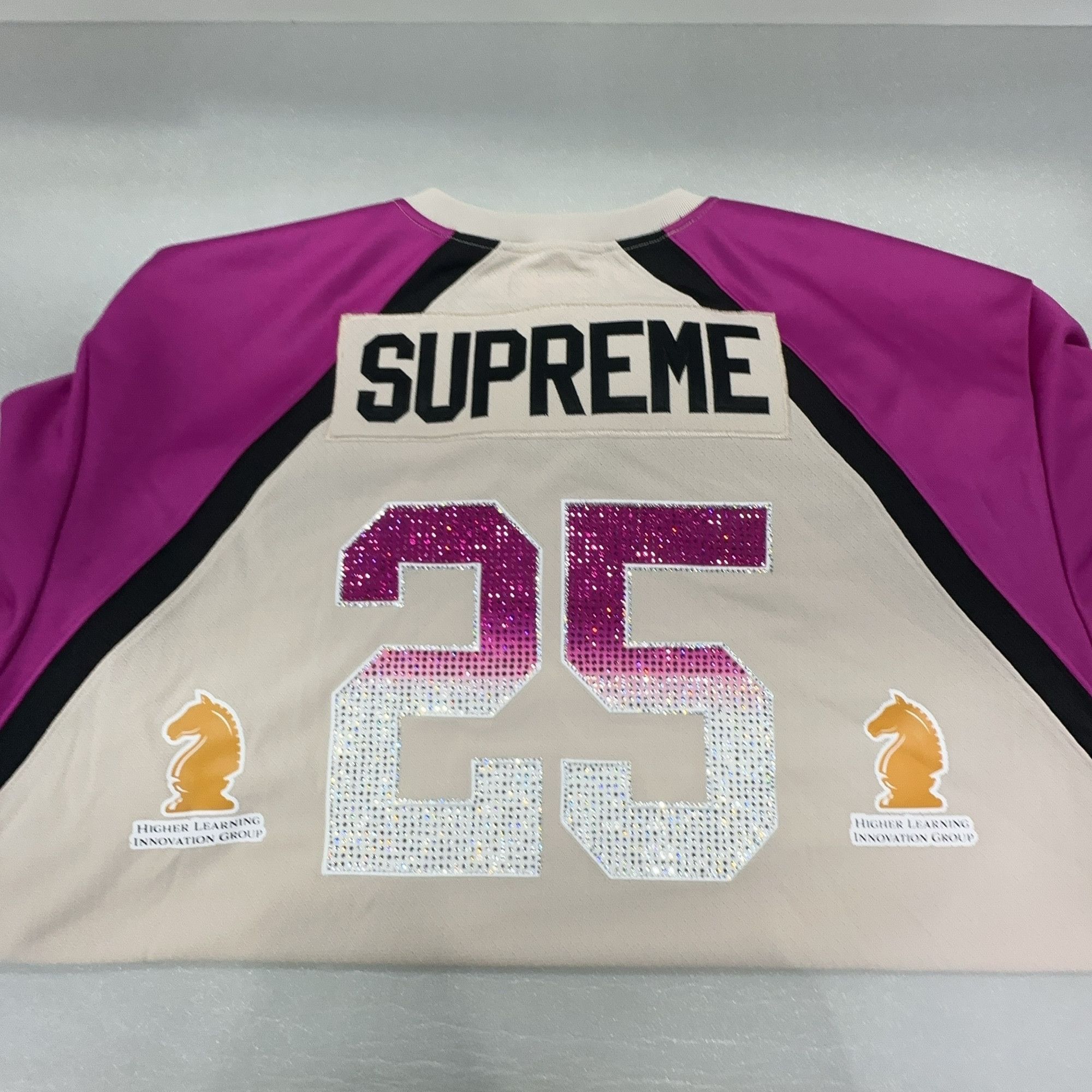 Supreme Supreme Rhinestone Hockey Jersey Size XL Size US XL / EU 56 / 4 - 8 Thumbnail