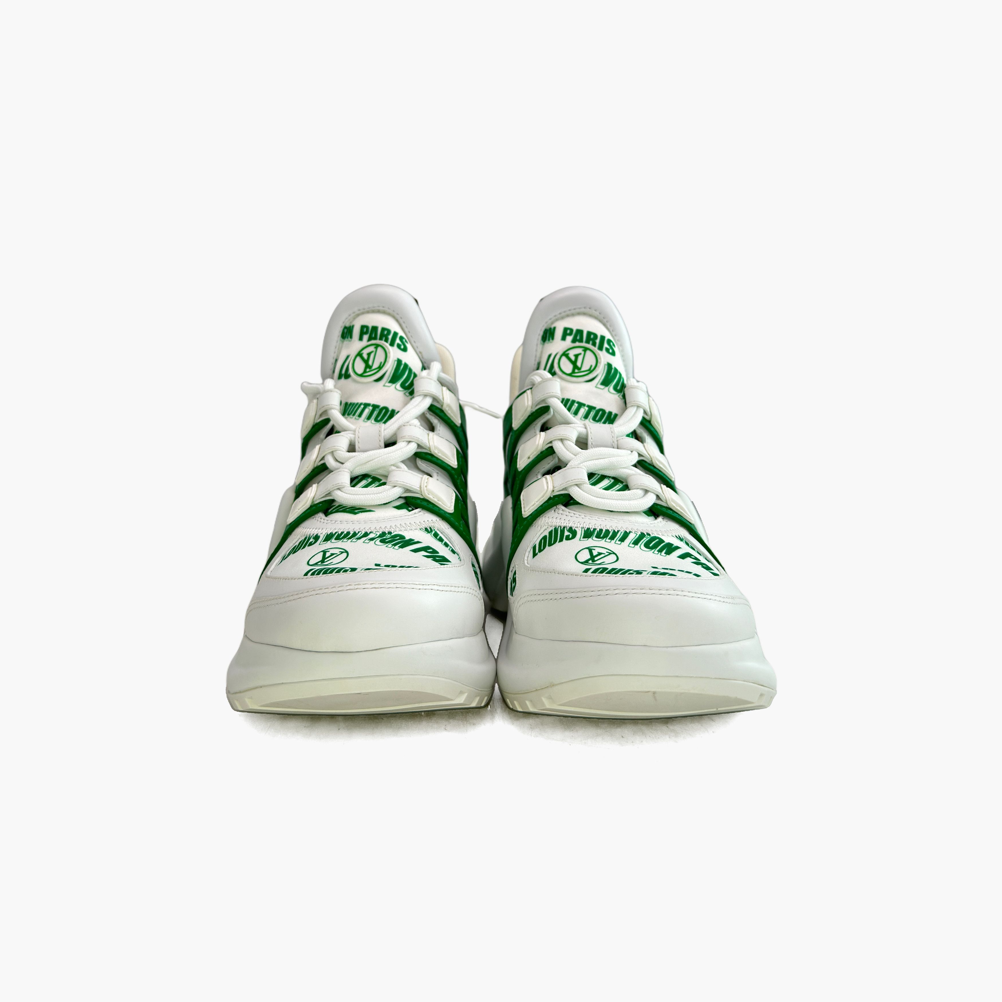 Louis Vuitton Louis Vuitton White Green Archlight Sneakers 37 Size US 7 / IT 37 - 6 Thumbnail