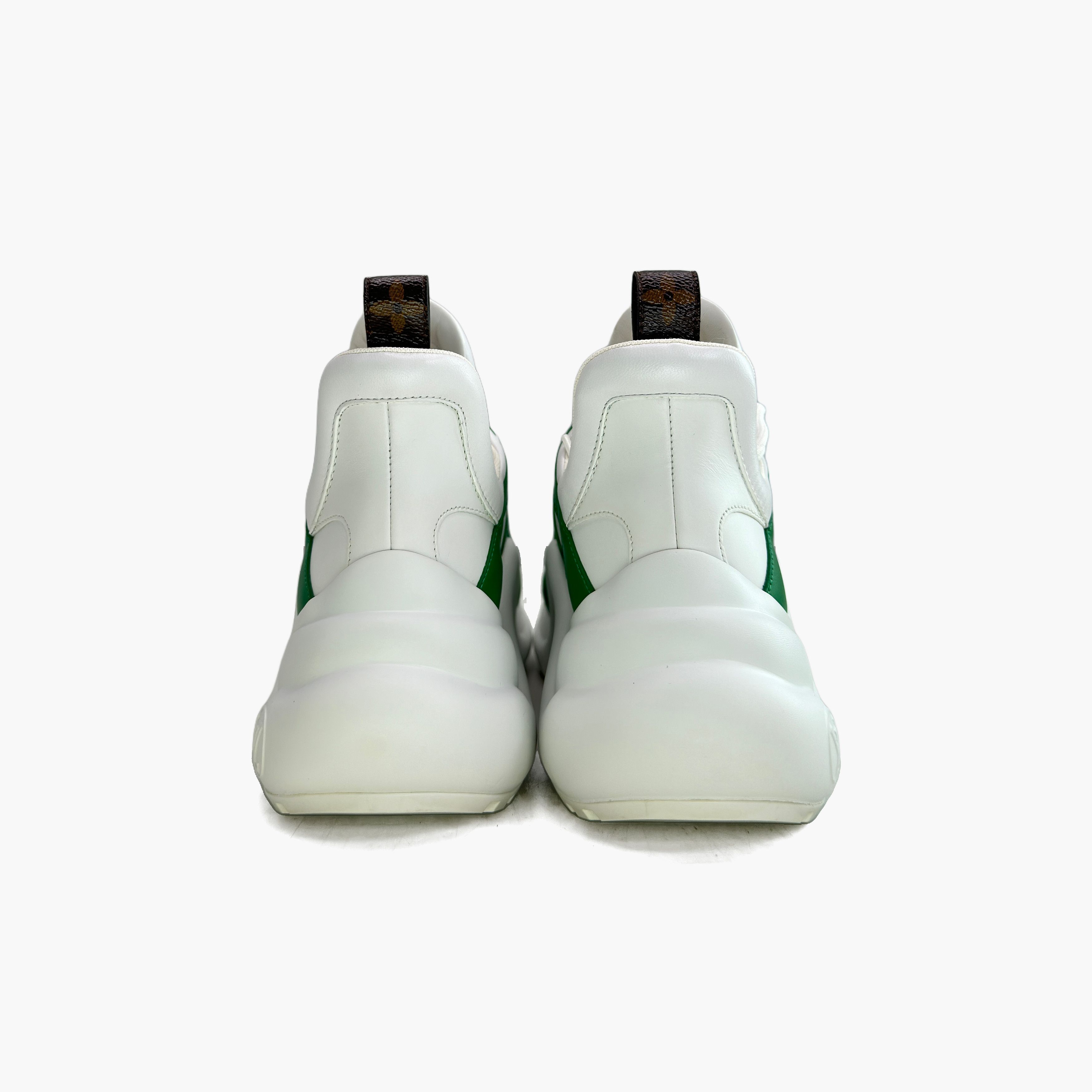 Louis Vuitton Louis Vuitton White Green Archlight Sneakers 37 Size US 7 / IT 37 - 7 Thumbnail