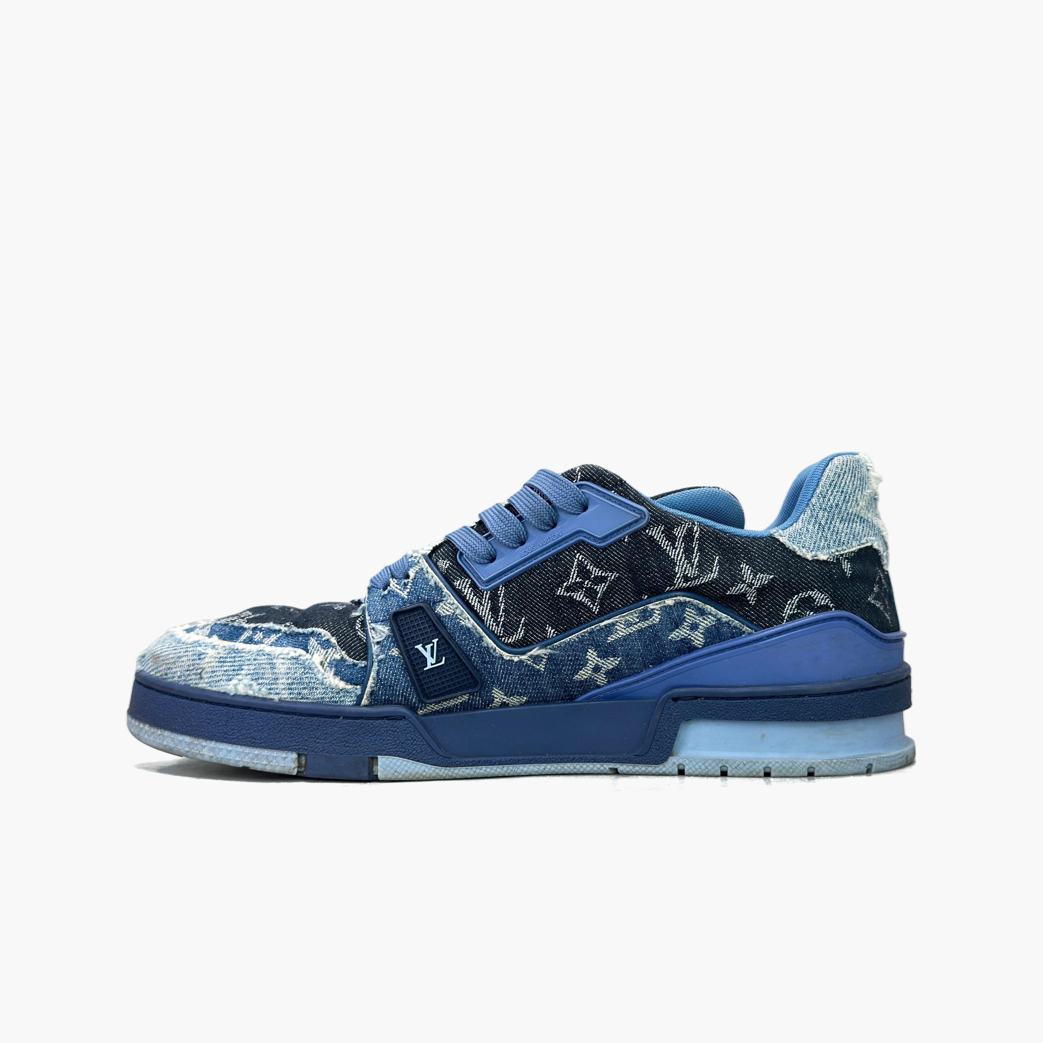 Louis Vuitton Louis Vuitton Monogram Denim Trainer Sneakers 9.5 Size US 9.5 / EU 42-43 - 4 Thumbnail