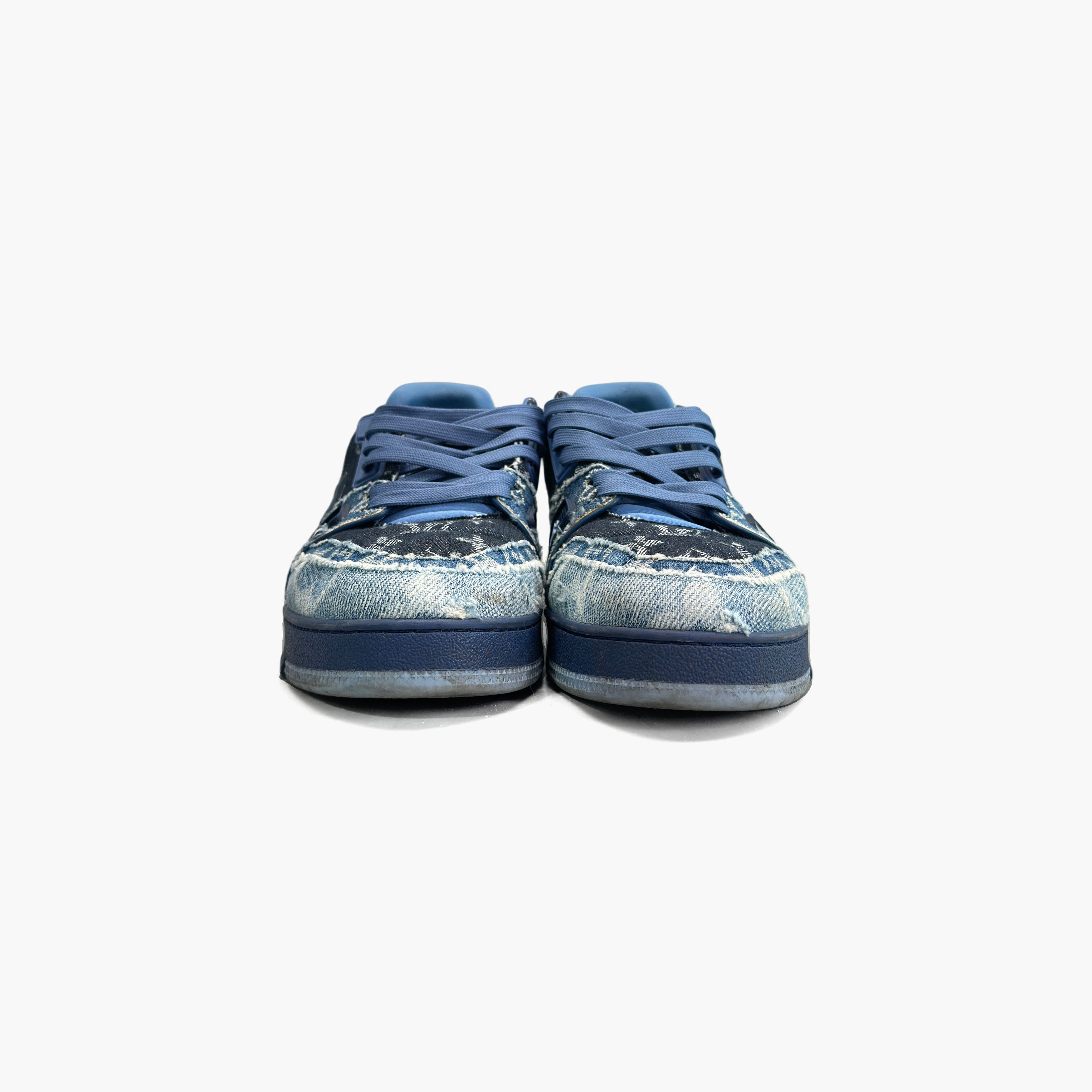 Louis Vuitton Louis Vuitton Monogram Denim Trainer Sneakers 9.5 Size US 9.5 / EU 42-43 - 6 Thumbnail