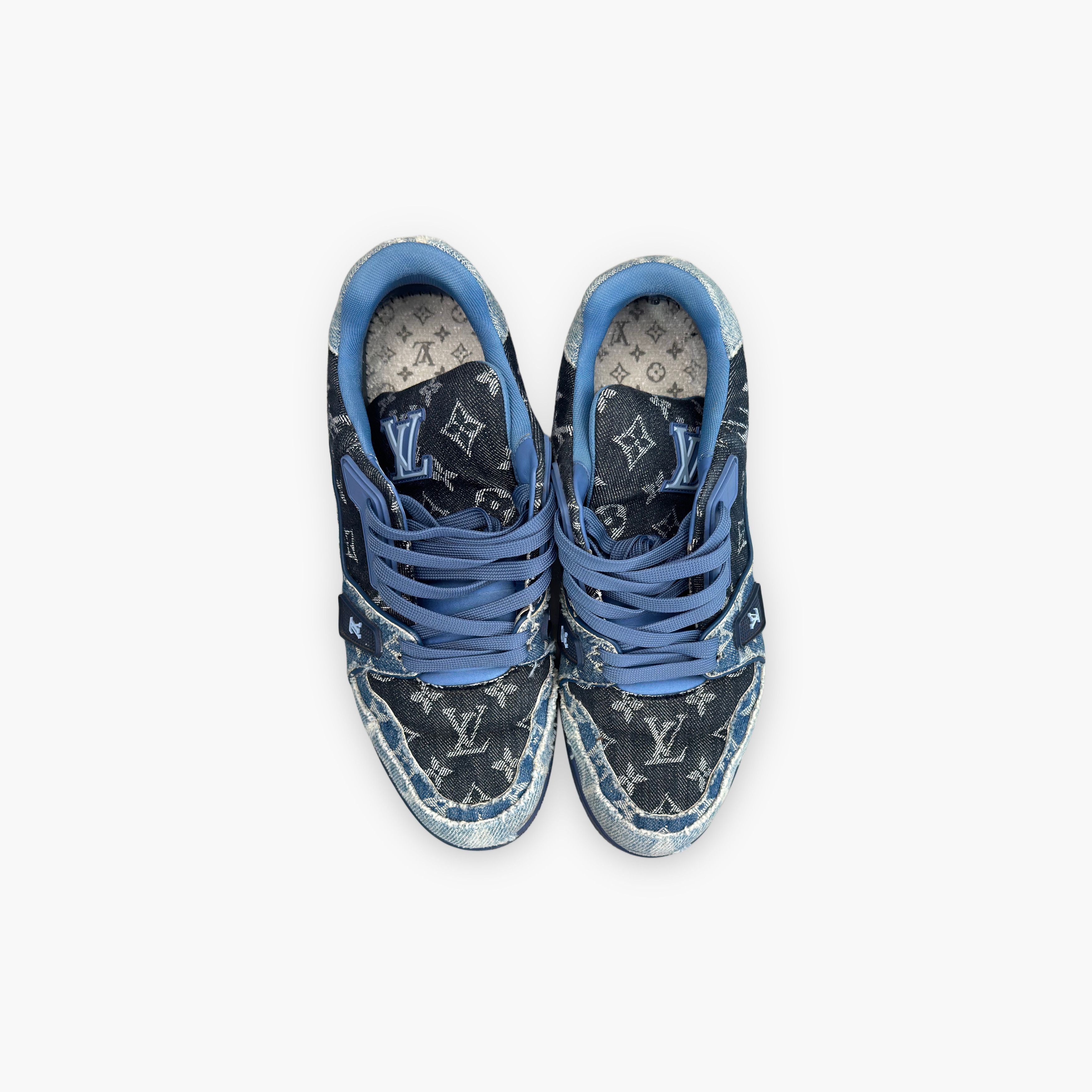 Louis Vuitton Louis Vuitton Monogram Denim Trainer Sneakers 9.5 Size US 9.5 / EU 42-43 - 10 Thumbnail