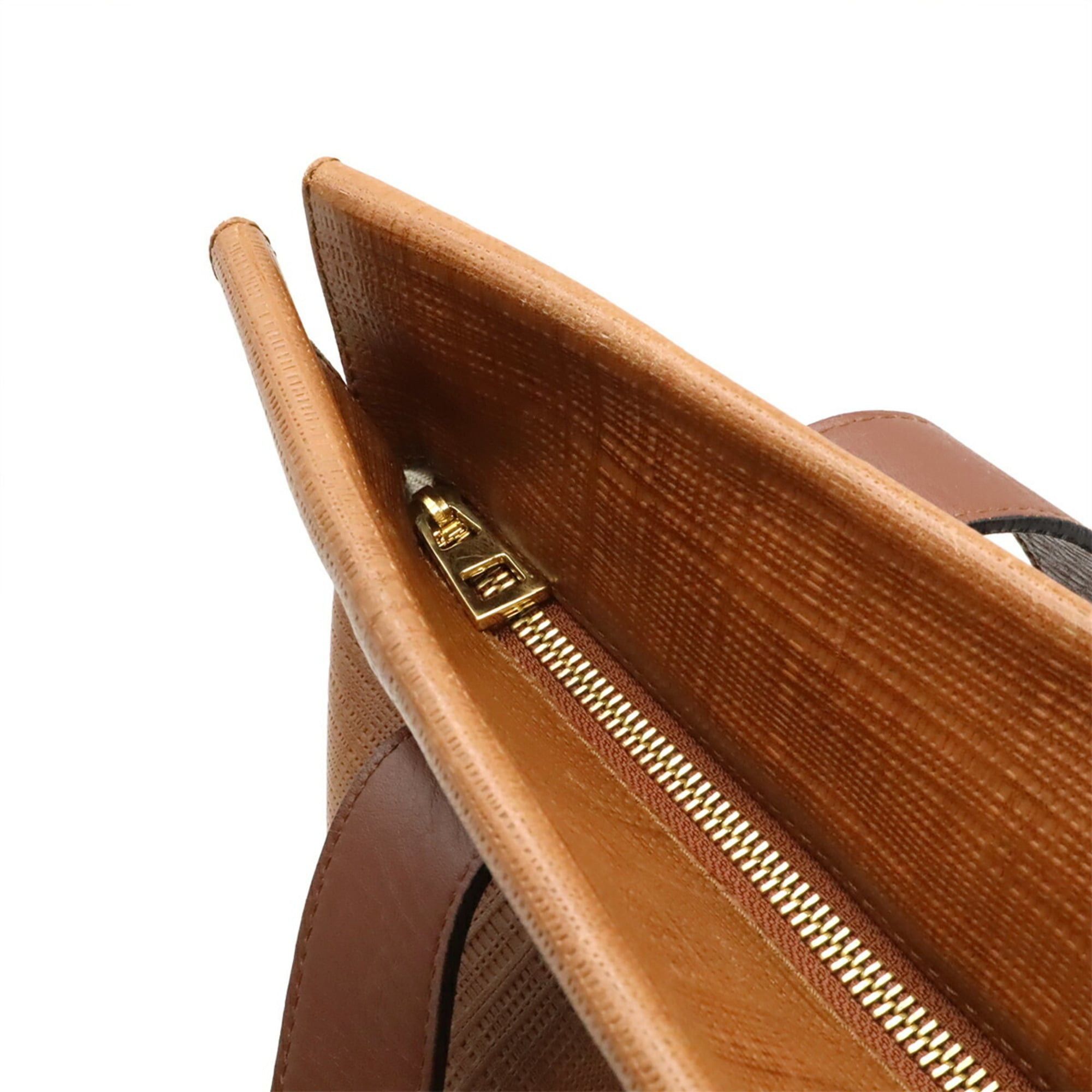 Loewe LOEWE Linen Anagram Shopper Tote Bag Shoulder Leather Brown 330.17.K01 Size ONE SIZE - 6 Thumbnail