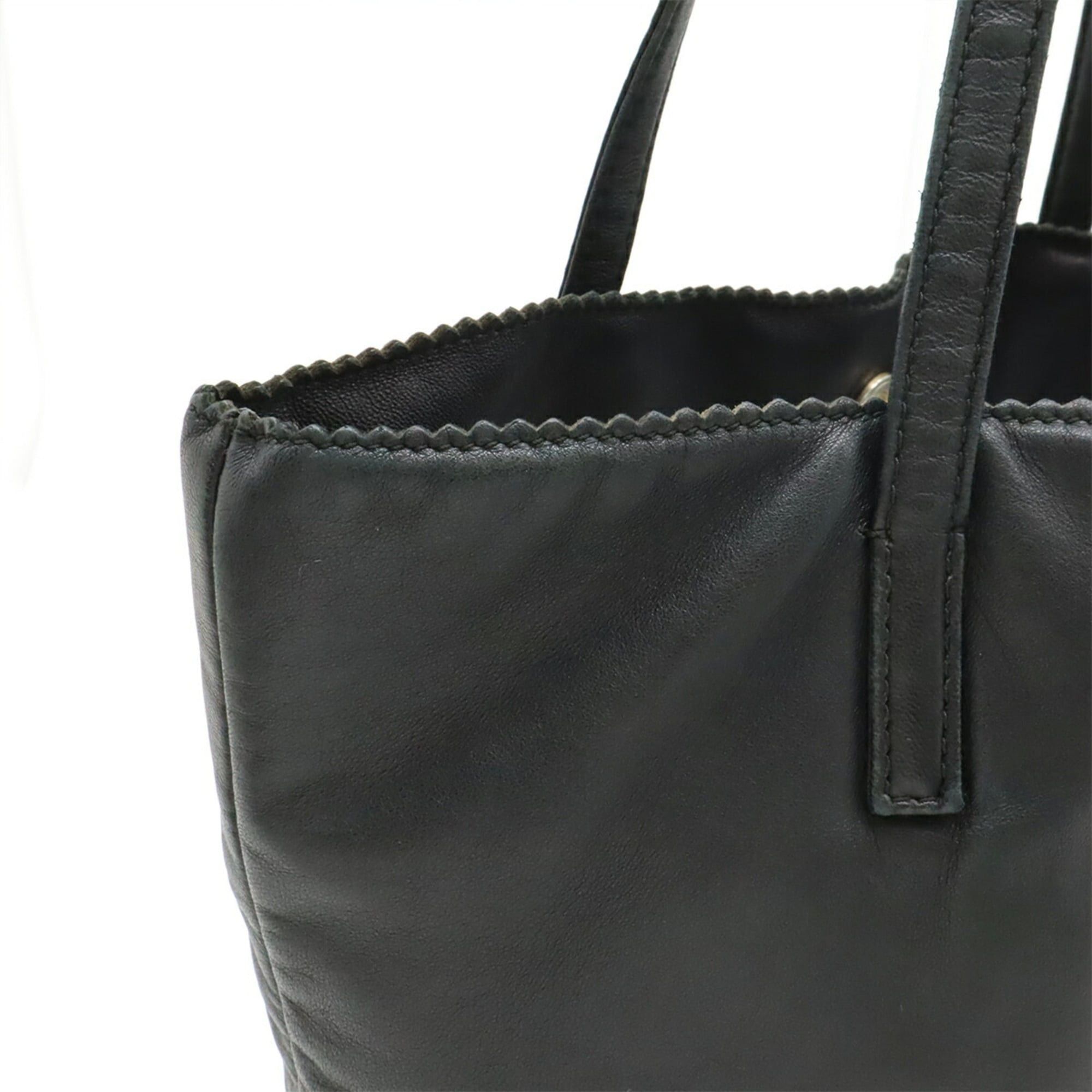Loewe LOEWE Anagram Tassel Handbag Tote Bag, Nappa Leather, Black Size ONE SIZE - 8 Thumbnail