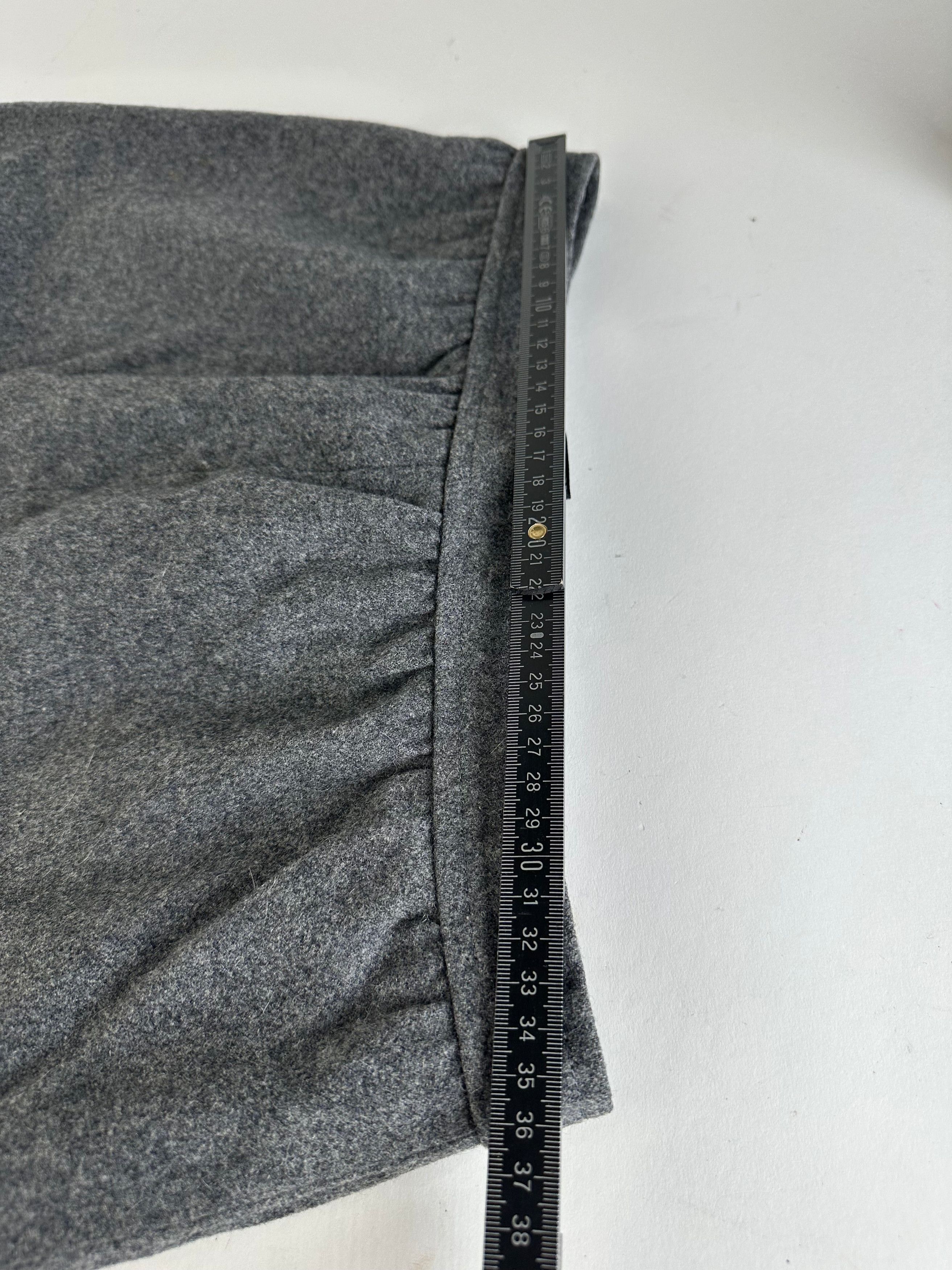 Givenchy Vintage Nouvelle Boutique Wool Skirt Charcoal Grey S Size 27" / US 4 / IT 40 - 7 Thumbnail