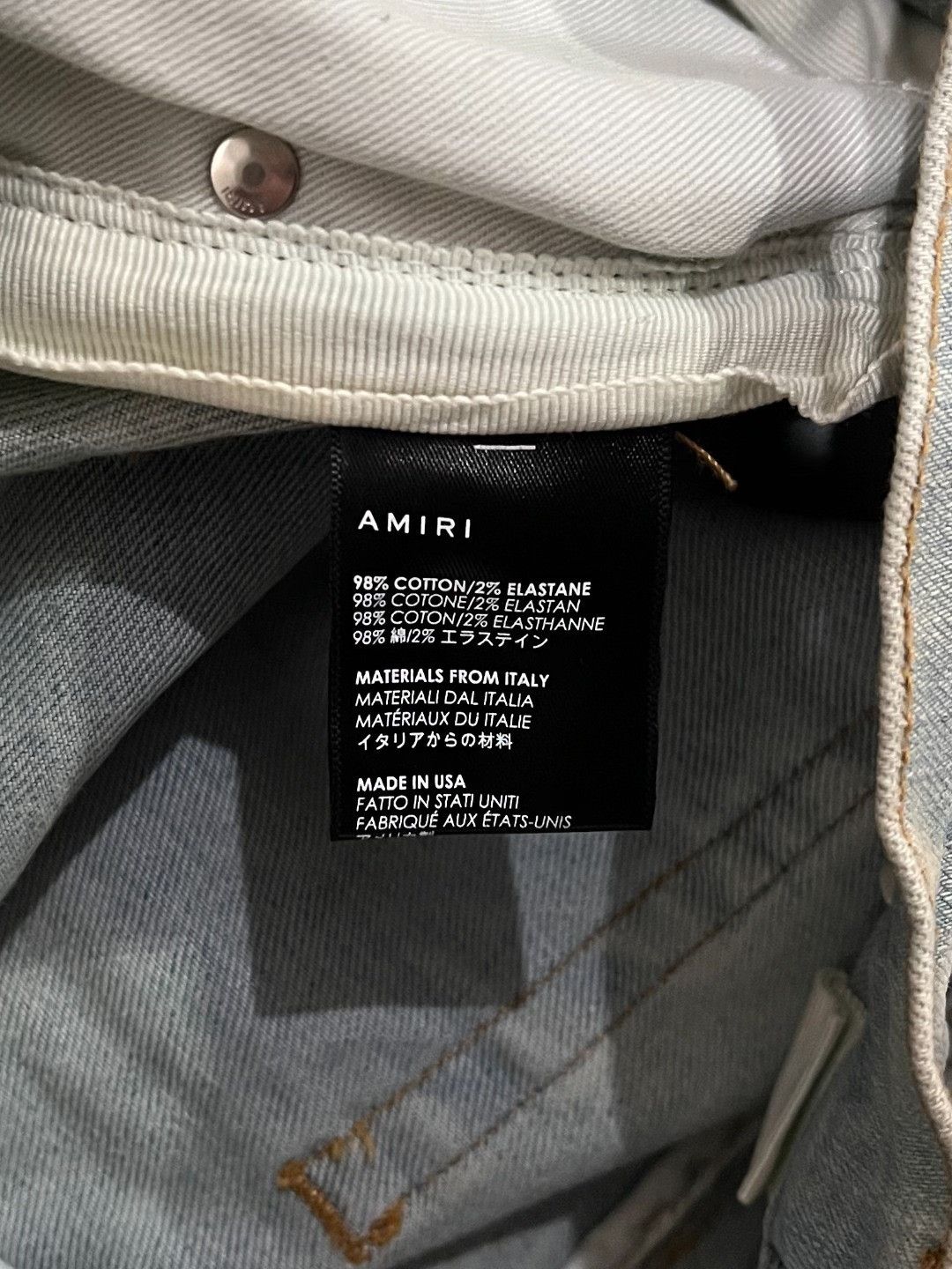 Amiri Amiri Denim Cotton Blue Casual Pants 32 Men Size US 32 / EU 48 - 8 Thumbnail