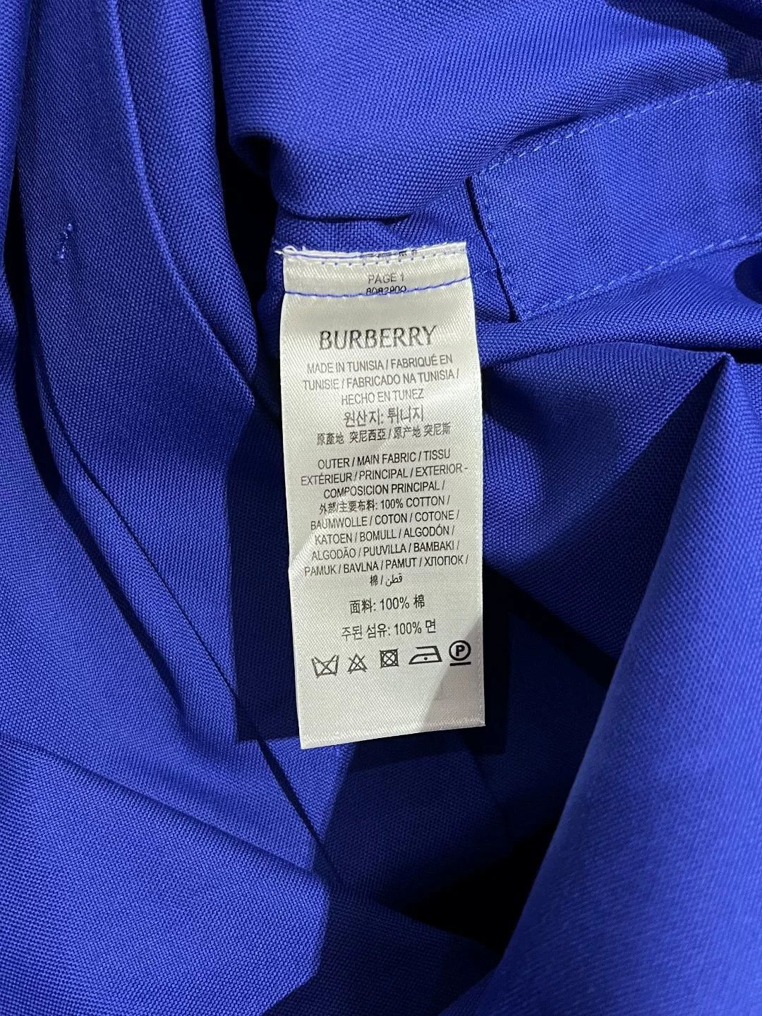 Burberry Burberry Cotton Blue Shirt xl Men Size US XL / EU 56 / 4 - 7 Thumbnail