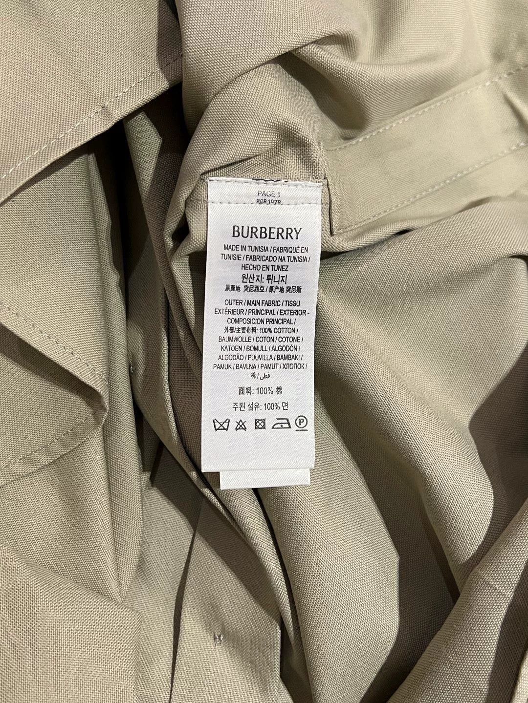 Burberry Burberry Cotton Green Shirt s Men Size US S / EU 44-46 / 1 - 7 Thumbnail