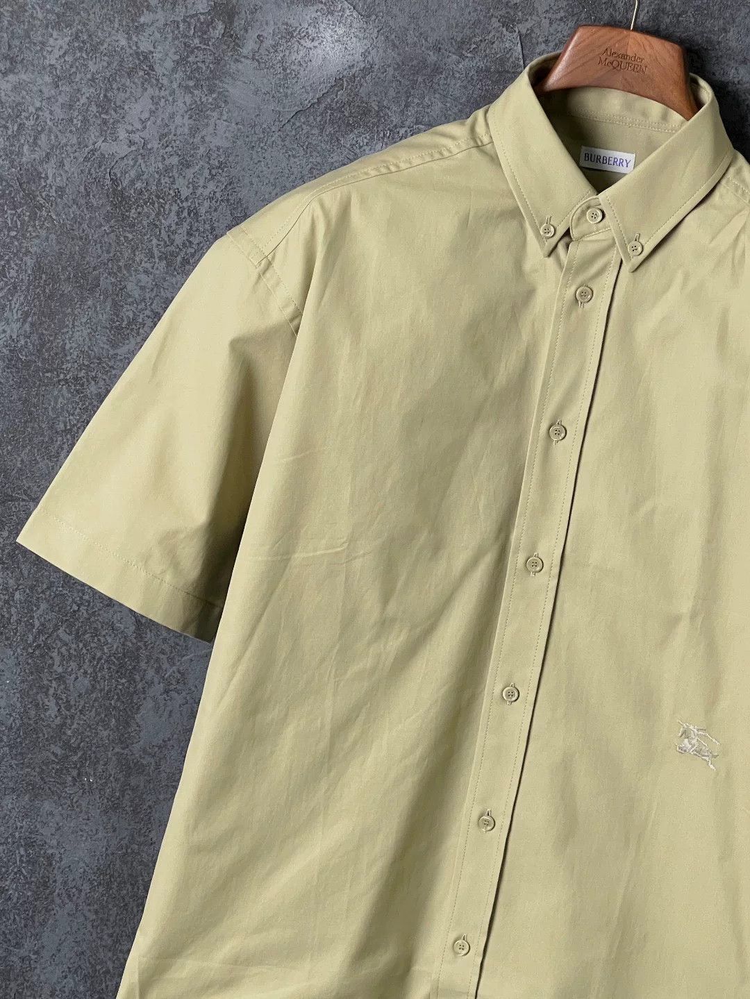 Burberry Burberry Cotton Green Shirt s Men Size US S / EU 44-46 / 1 - 4 Thumbnail