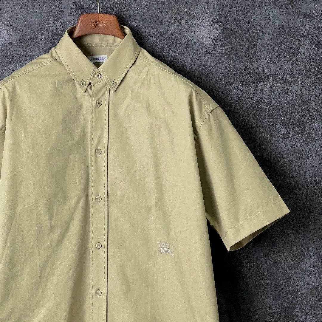 Burberry Burberry Cotton Green Shirt s Men Size US S / EU 44-46 / 1 - 3 Thumbnail