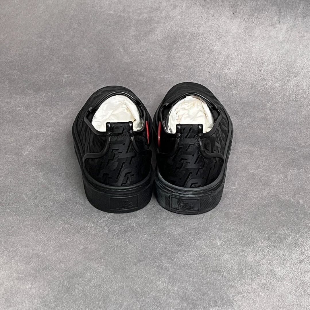 Christian Louboutin Christian Louboutin Leather Black Lowtop Sneakers 7 Men Size US 7 / EU 40 - 8 Thumbnail
