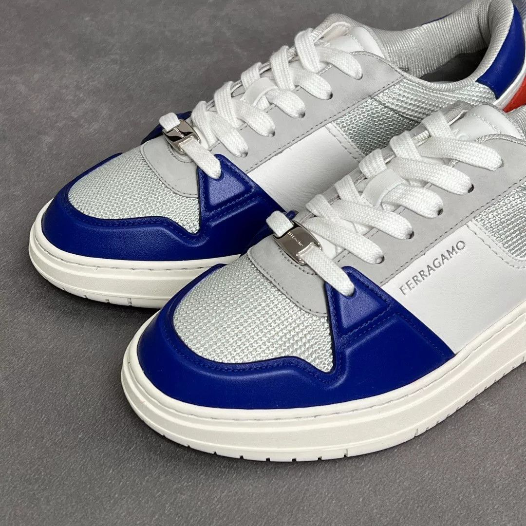 Salvatore Ferragamo Salvatore Ferragamo Leather Multi Lowtop Sneakers 6 Men Size US 6 / EU 39 - 2 Thumbnail