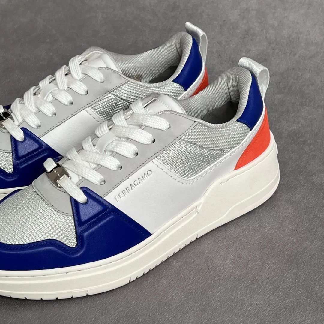 Salvatore Ferragamo Salvatore Ferragamo Leather Multi Lowtop Sneakers 6 Men Size US 6 / EU 39 - 3 Thumbnail