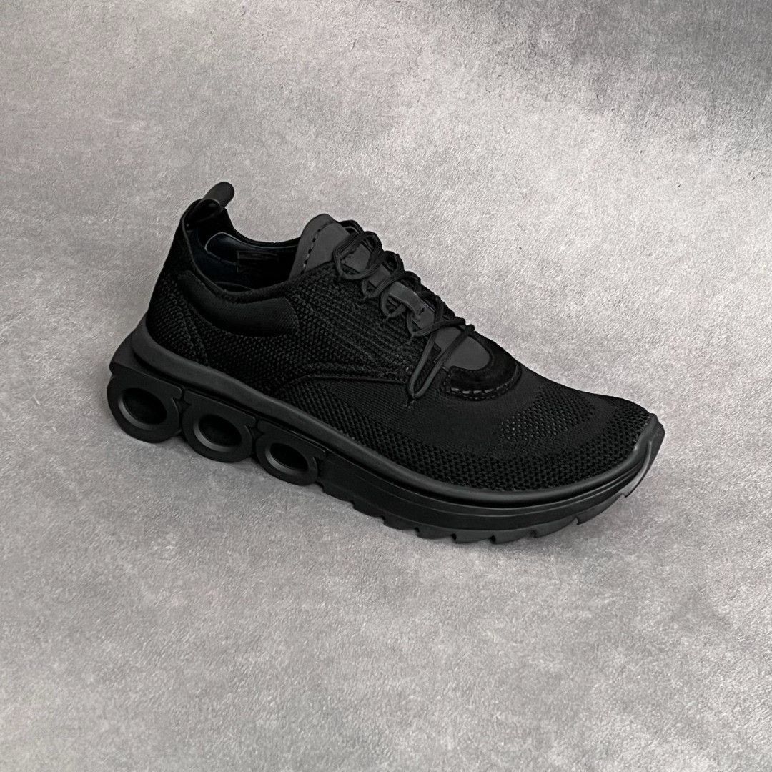 Salvatore Ferragamo Salvatore Ferragamo Leather Black Lowtop Sneakers 9.5 Men Size US 9.5 / EU 42-43 - 4 Thumbnail
