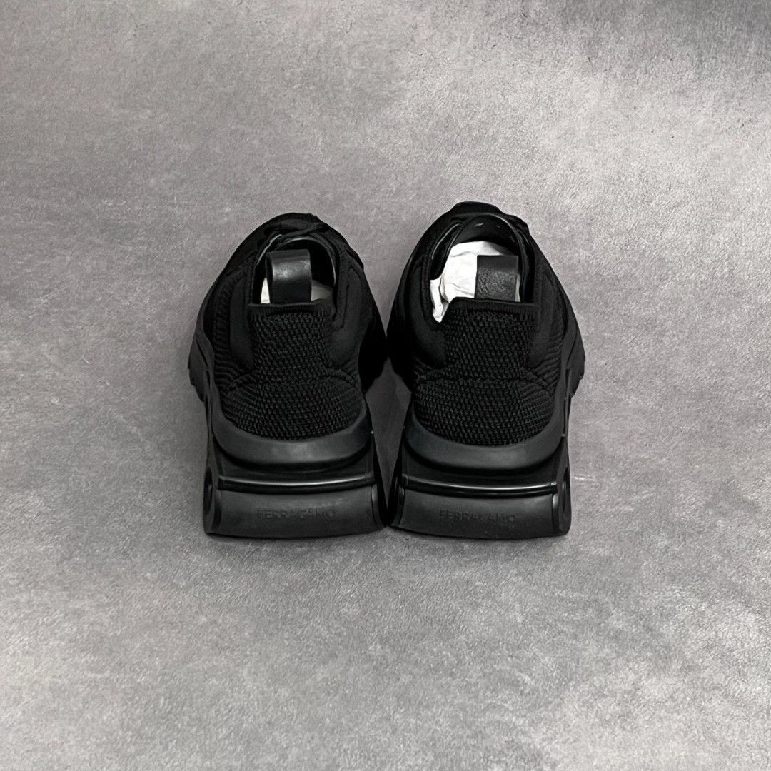 Salvatore Ferragamo Salvatore Ferragamo Leather Black Lowtop Sneakers 9.5 Men Size US 9.5 / EU 42-43 - 8 Thumbnail