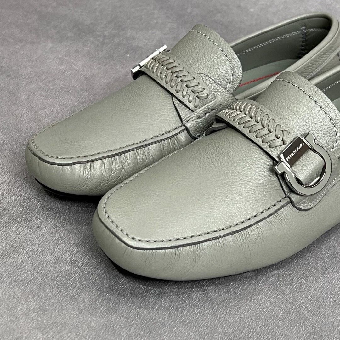 Salvatore Ferragamo Salvatore Ferragamo Leather Green Lowtop Sneakers 7 Men Size US 7 / EU 40 - 3 Thumbnail
