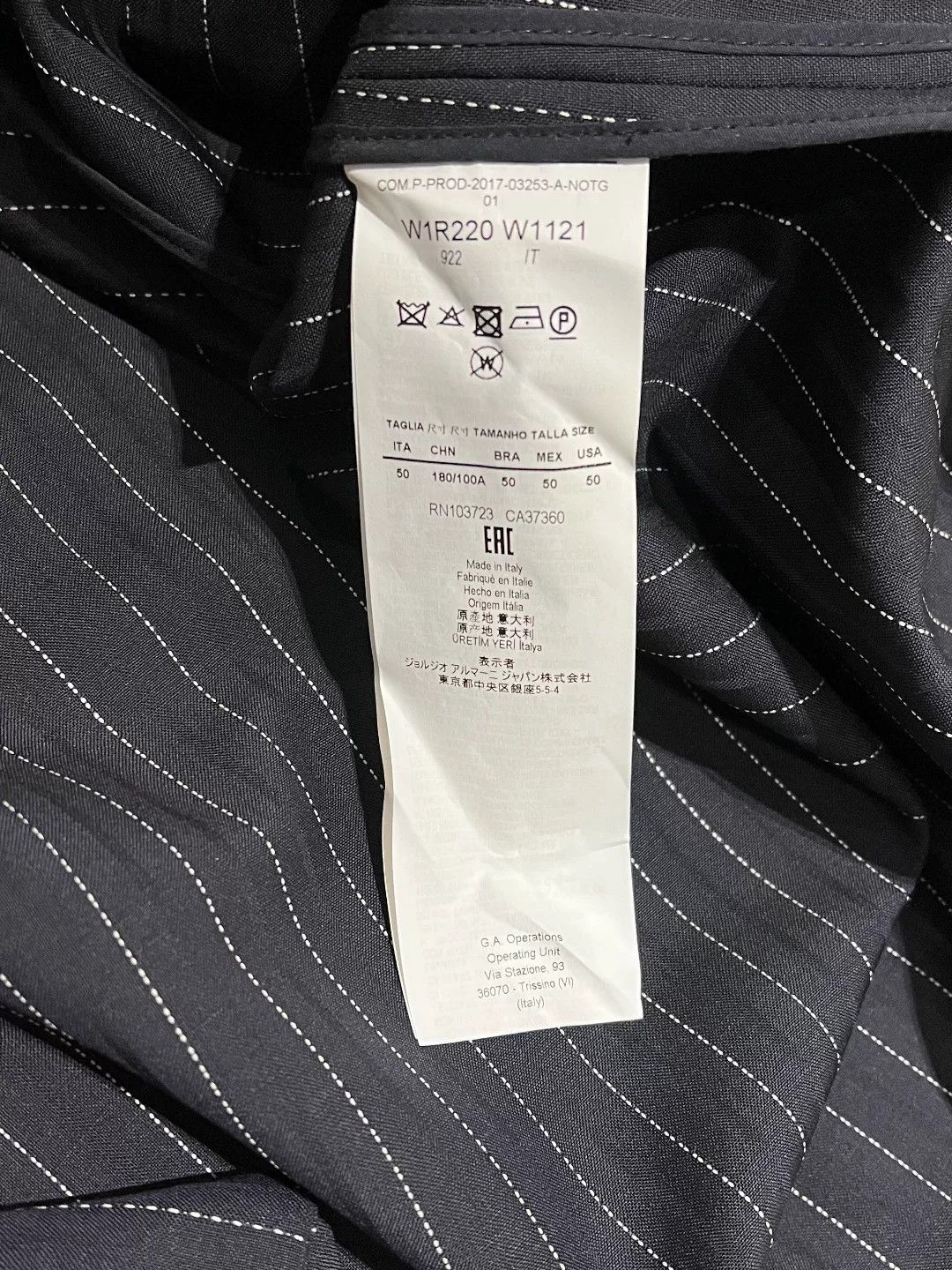 Armani Armani Casual Blue Light Jacket m Men Size US M / EU 48-50 / 2 - 7 Thumbnail