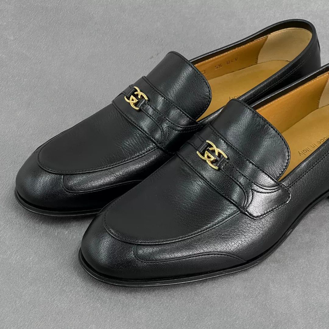 Gucci Gucci Leather Black Lowtop Sneakers 9 Men Size US 9 / EU 42 - 3 Thumbnail