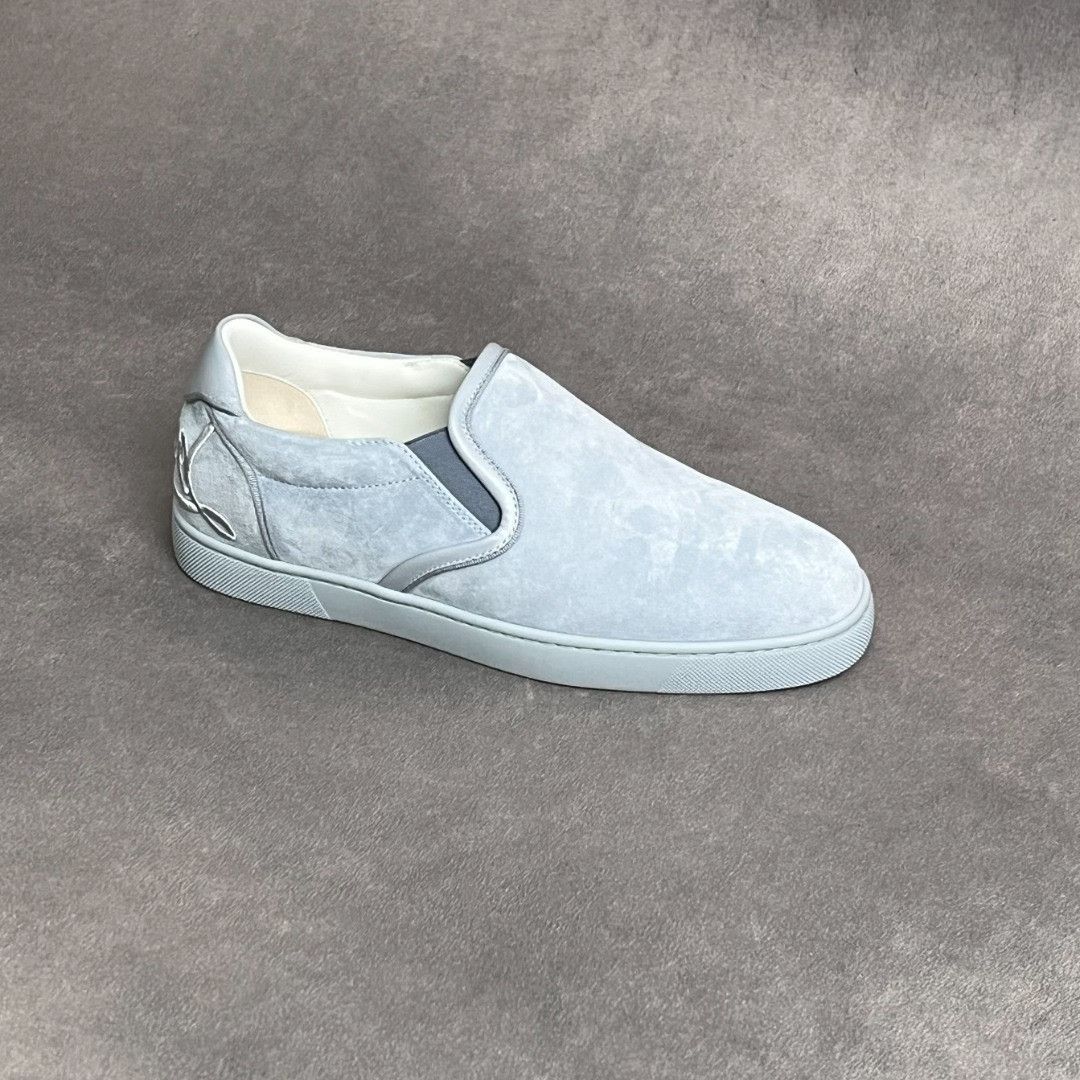 Christian Louboutin Christian Louboutin Leather Blue Lowtop Sneakers 6 Men Size US 6 / EU 39 - 4 Thumbnail