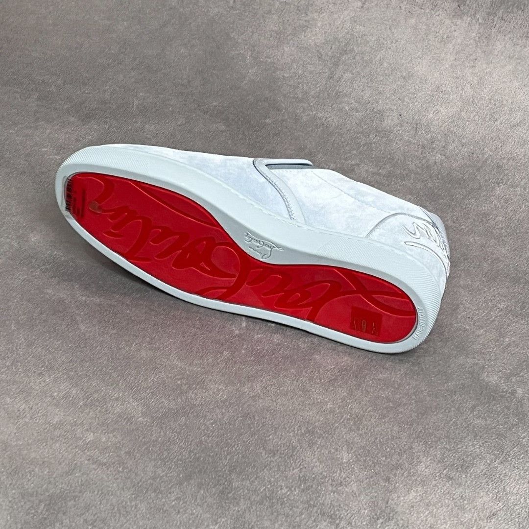 Christian Louboutin Christian Louboutin Leather Blue Lowtop Sneakers 6 Men Size US 6 / EU 39 - 6 Thumbnail
