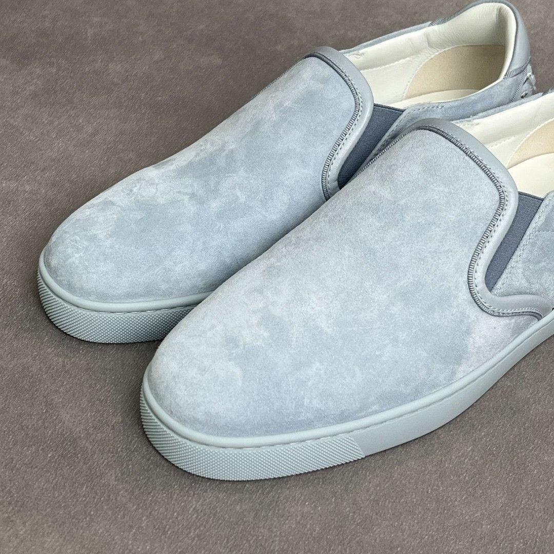 Christian Louboutin Christian Louboutin Leather Blue Lowtop Sneakers 6 Men Size US 6 / EU 39 - 3 Thumbnail