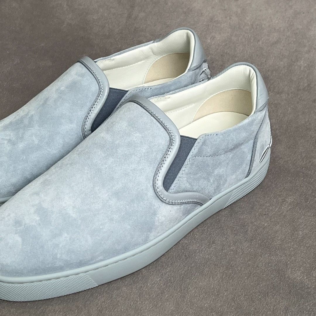 Christian Louboutin Christian Louboutin Leather Blue Lowtop Sneakers 6 Men Size US 6 / EU 39 - 2 Thumbnail