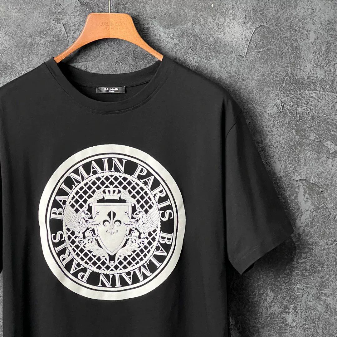 Balmain Balmain Cotton Printed T-Shirt m Men Size US M / EU 48-50 / 2 - 3 Thumbnail
