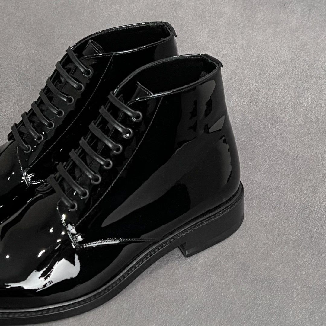 Saint Laurent Paris Saint Laurent Paris Leather Boots 7 Men Size US 7 / EU 40 - 2 Thumbnail