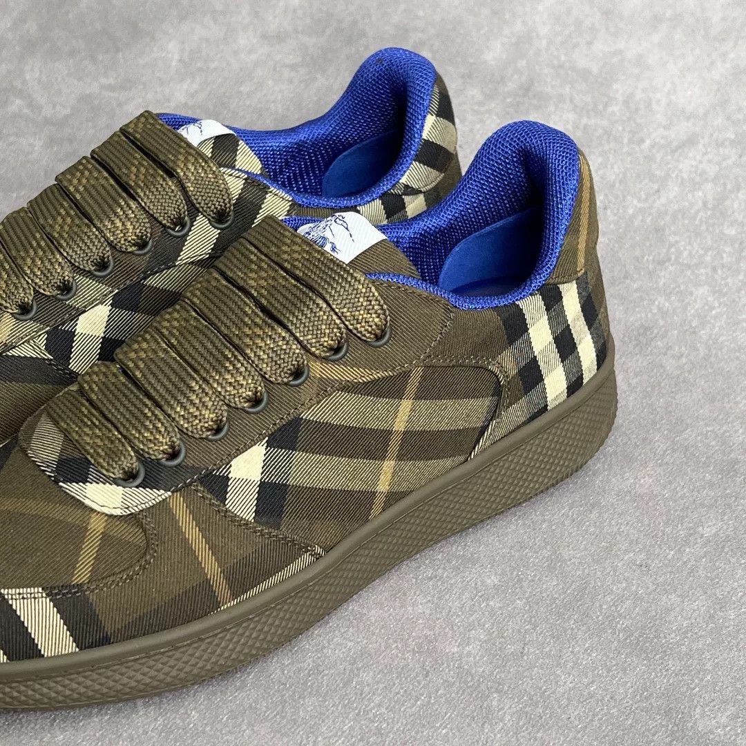 Burberry Burberry Casual Plaid Green Lowtop Sneakers 6 Men Size US 6 / EU 39 - 6 Thumbnail