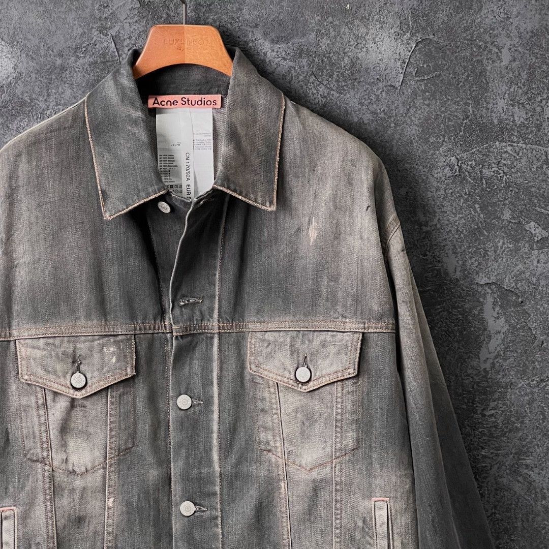 Acne Studios Acne Studios Denim Cotton Gray Light Jacket s Men Size US S / EU 44-46 / 1 - 3 Thumbnail
