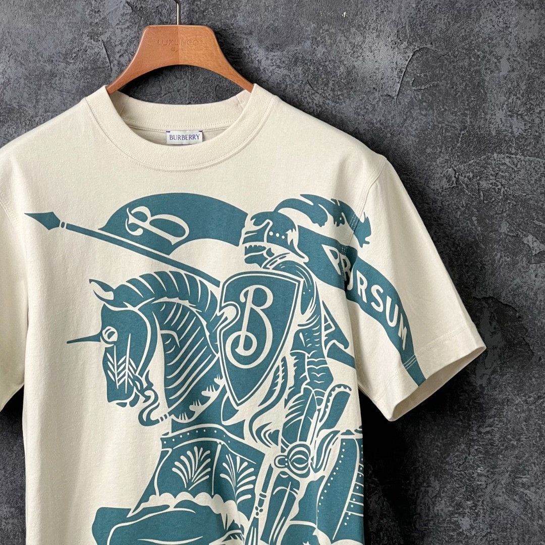 Burberry Burberry Cotton Printed White T-Shirt xs Men Size US XS / EU 42 / 0 - 3 Thumbnail