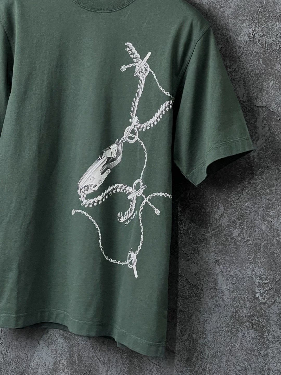Burberry Burberry Cotton Printed Green T-Shirt xs Men Size US XS / EU 42 / 0 - 6 Thumbnail