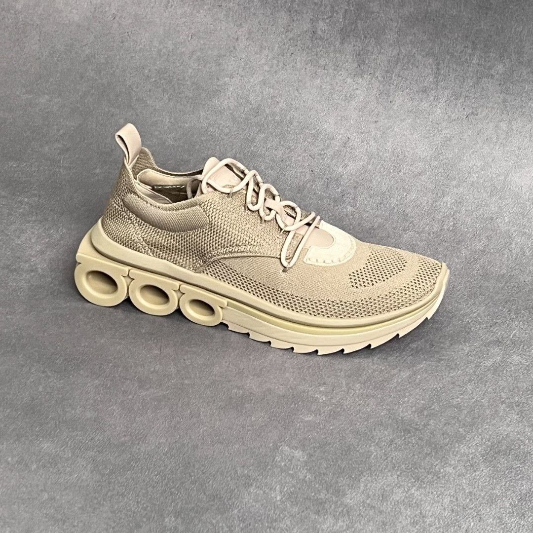 Salvatore Ferragamo Salvatore Ferragamo Leather Beige Lowtop Sneakers 7.5 Men Size US 7.5 / EU 40-41 - 4 Thumbnail