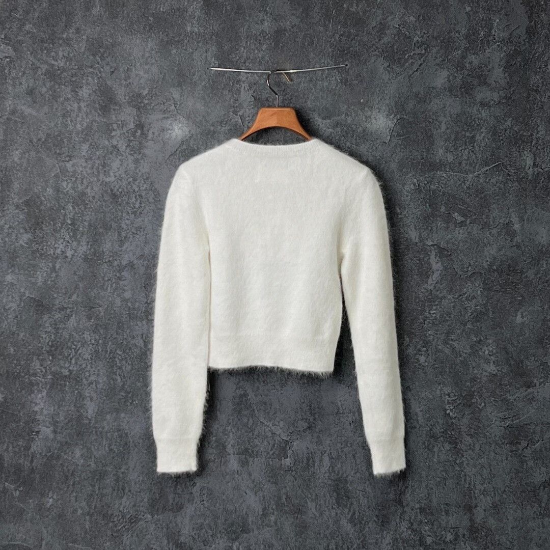 Maison Margiela Maison Margiela Knit White Sweater XS Women Size XS / US 0-2 / IT 36-38 - 2 Thumbnail