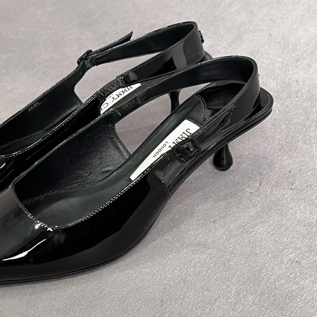 Jimmy Choo Jimmy Choo Leather Black Lowtop Sneakers us_5 Women Size US 5 / IT 35 - 2 Thumbnail
