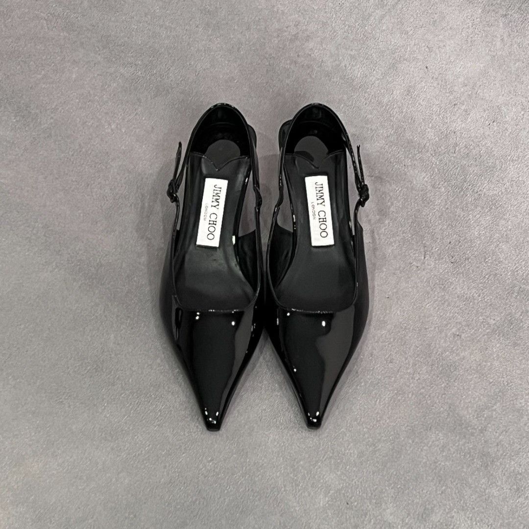 Jimmy Choo Jimmy Choo Leather Black Lowtop Sneakers us_5 Women Size US 5 / IT 35 - 7 Thumbnail