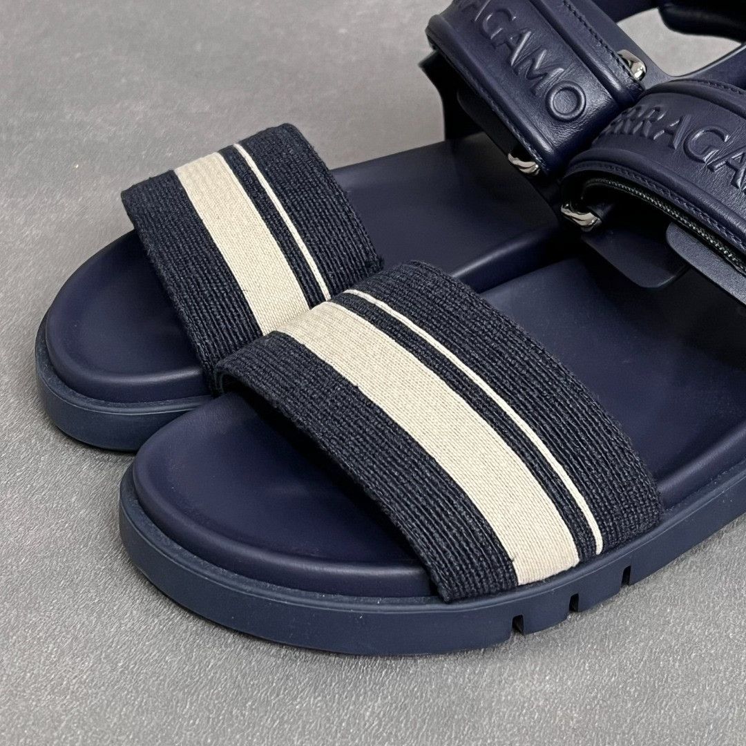 Salvatore Ferragamo Salvatore Ferragamo Casual Blue Sandals 8 Men Size US 8 / EU 41 - 2 Thumbnail