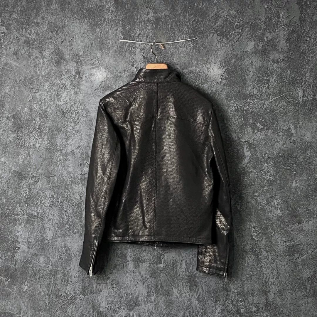 Armani Armani Leather Black Leather Jacket s Men Size US S / EU 44-46 / 1 - 2 Thumbnail