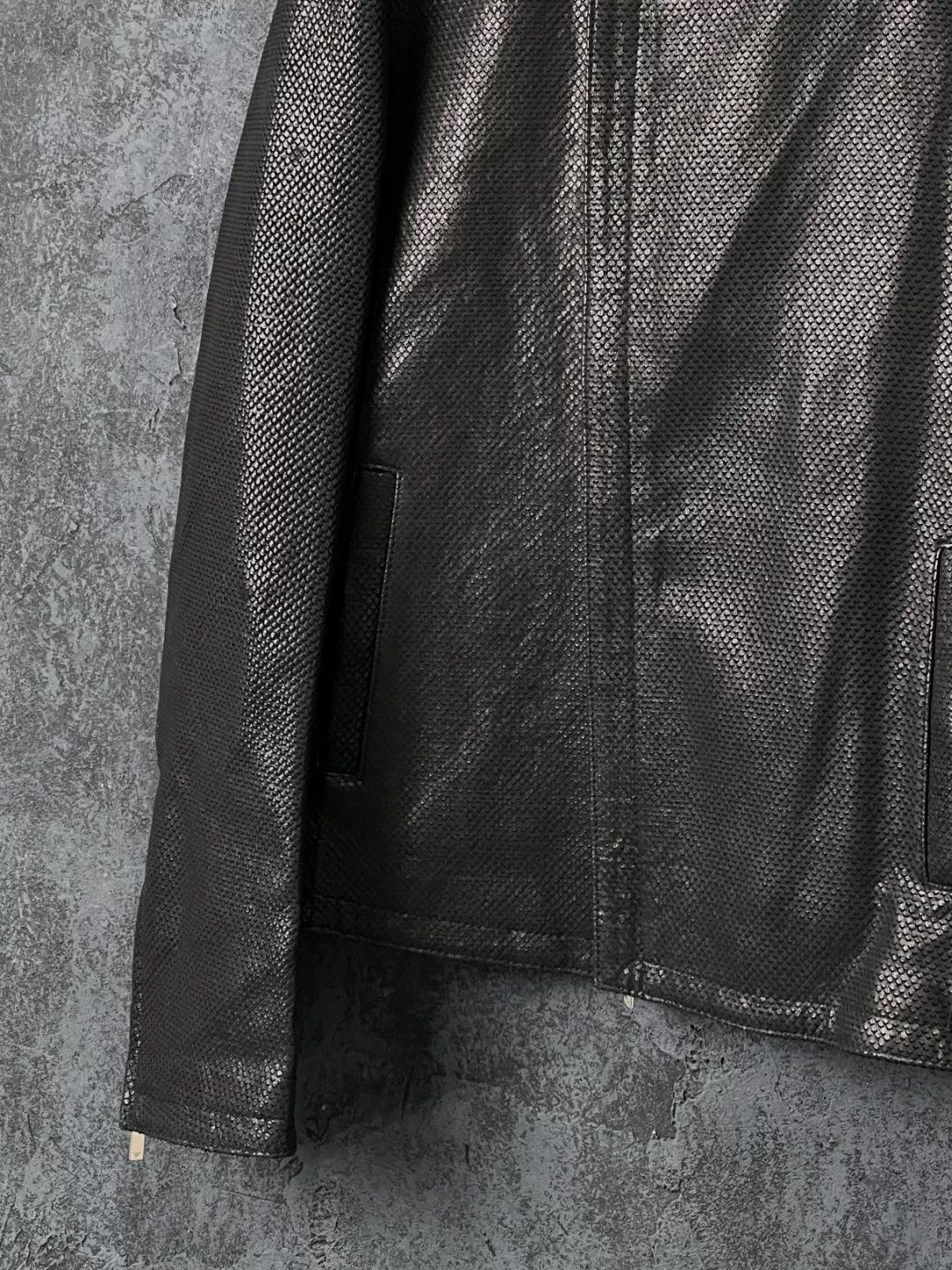 Armani Armani Leather Black Leather Jacket s Men Size US S / EU 44-46 / 1 - 6 Thumbnail