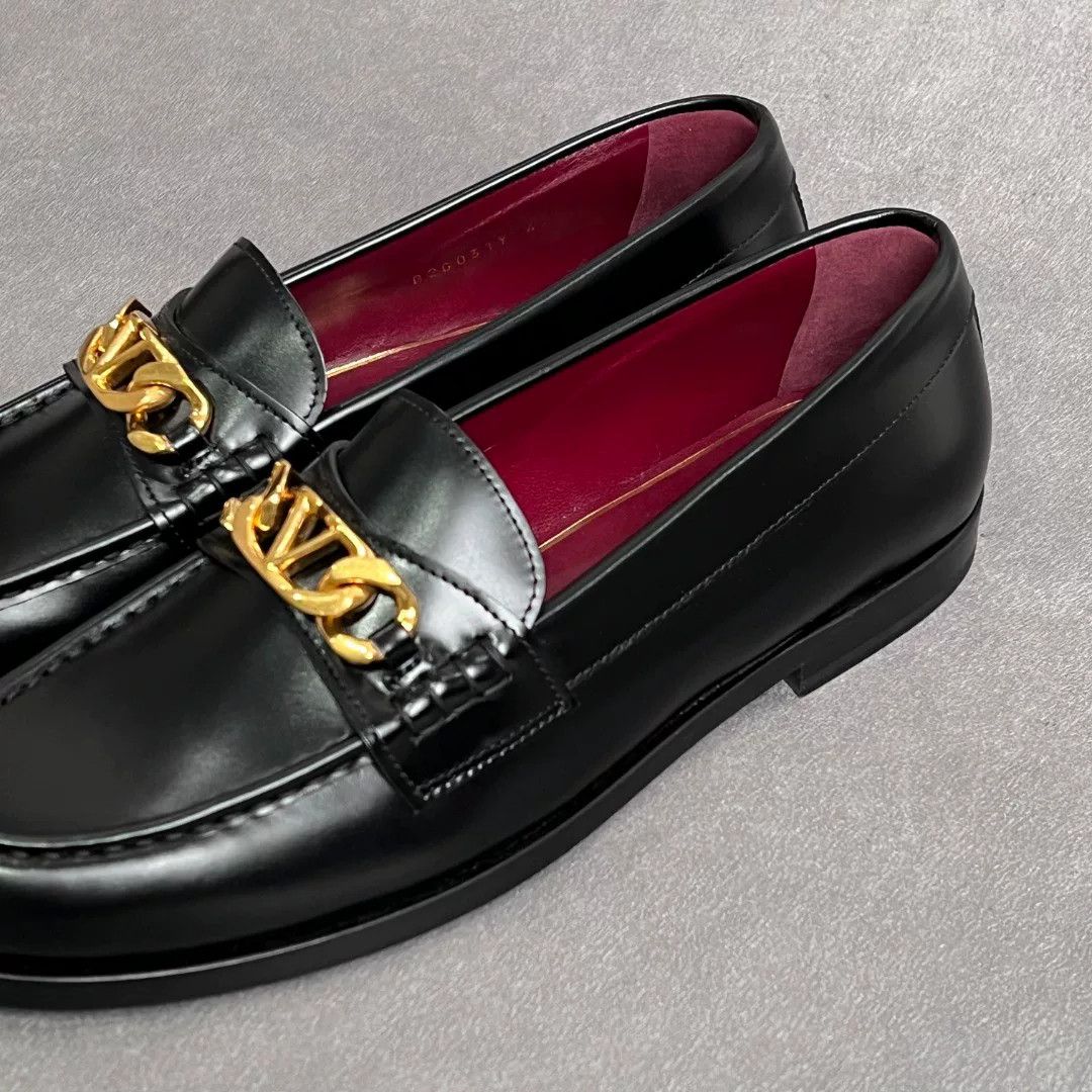 Valentino Valentino Leather Black Lowtop Sneakers 7 Men Size US 7 / EU 40 - 3 Thumbnail
