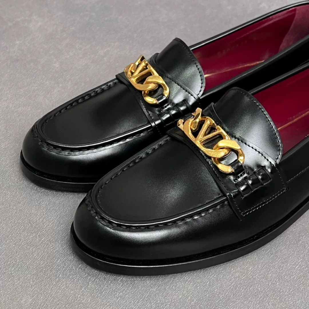 Valentino Valentino Leather Black Lowtop Sneakers 7 Men Size US 7 / EU 40 - 2 Thumbnail