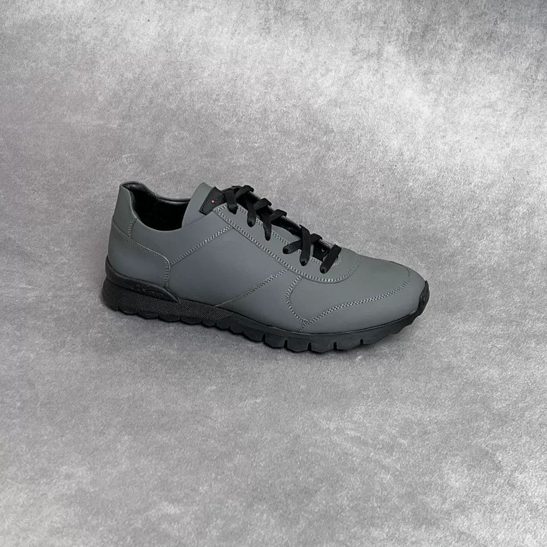 Kiton Kiton Casual Gray Lowtop Sneakers 7 Men Size US 7 / EU 40 - 4 Thumbnail