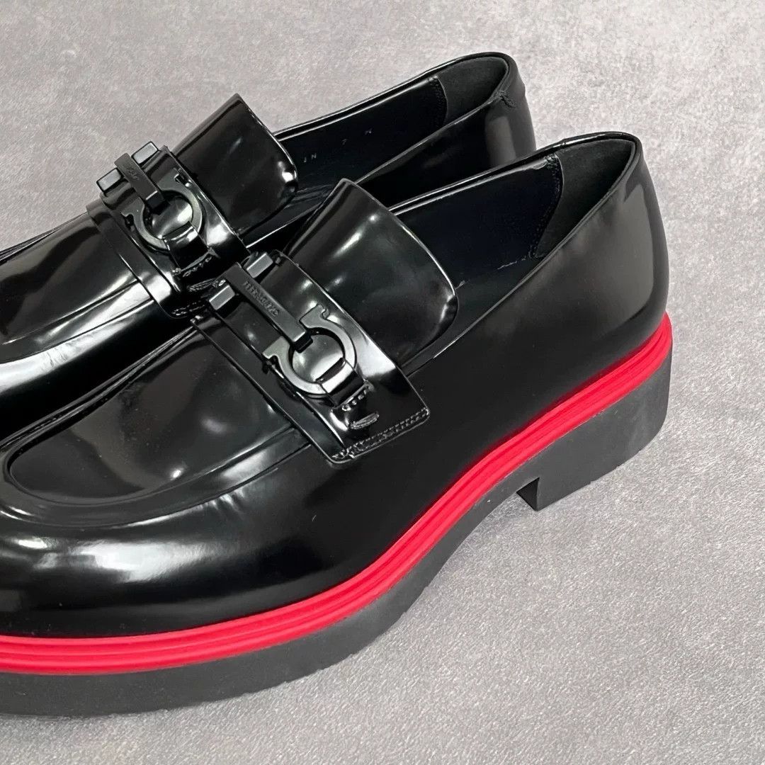 Salvatore Ferragamo Salvatore Ferragamo Leather Black Lowtop Sneakers 7.5 Men Size US 7.5 / EU 40-41 - 2 Thumbnail