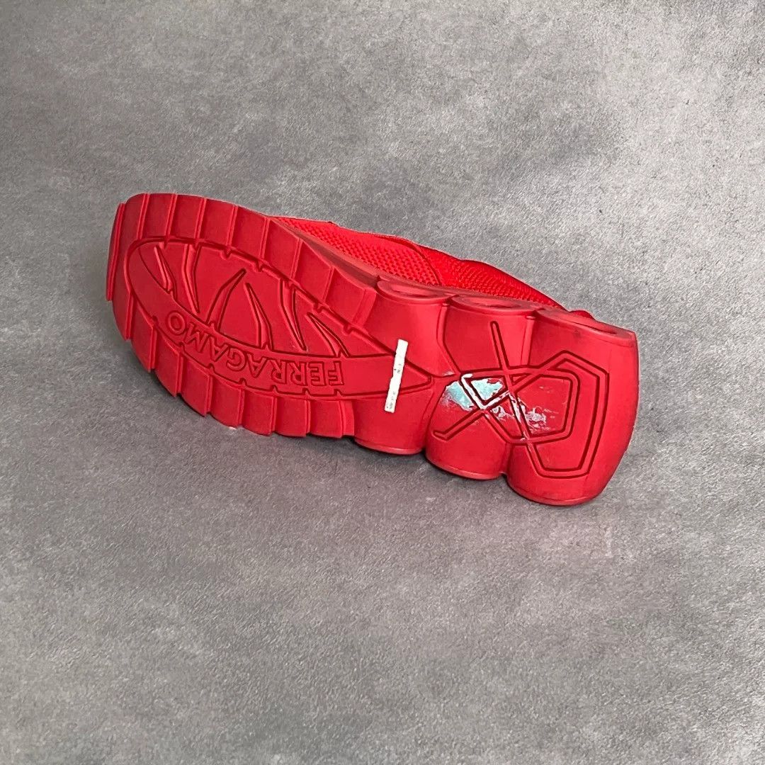 Salvatore Ferragamo Salvatore Ferragamo Breathable Red Lowtop Sneakers 9 Men Size US 9 / EU 42 - 8 Thumbnail